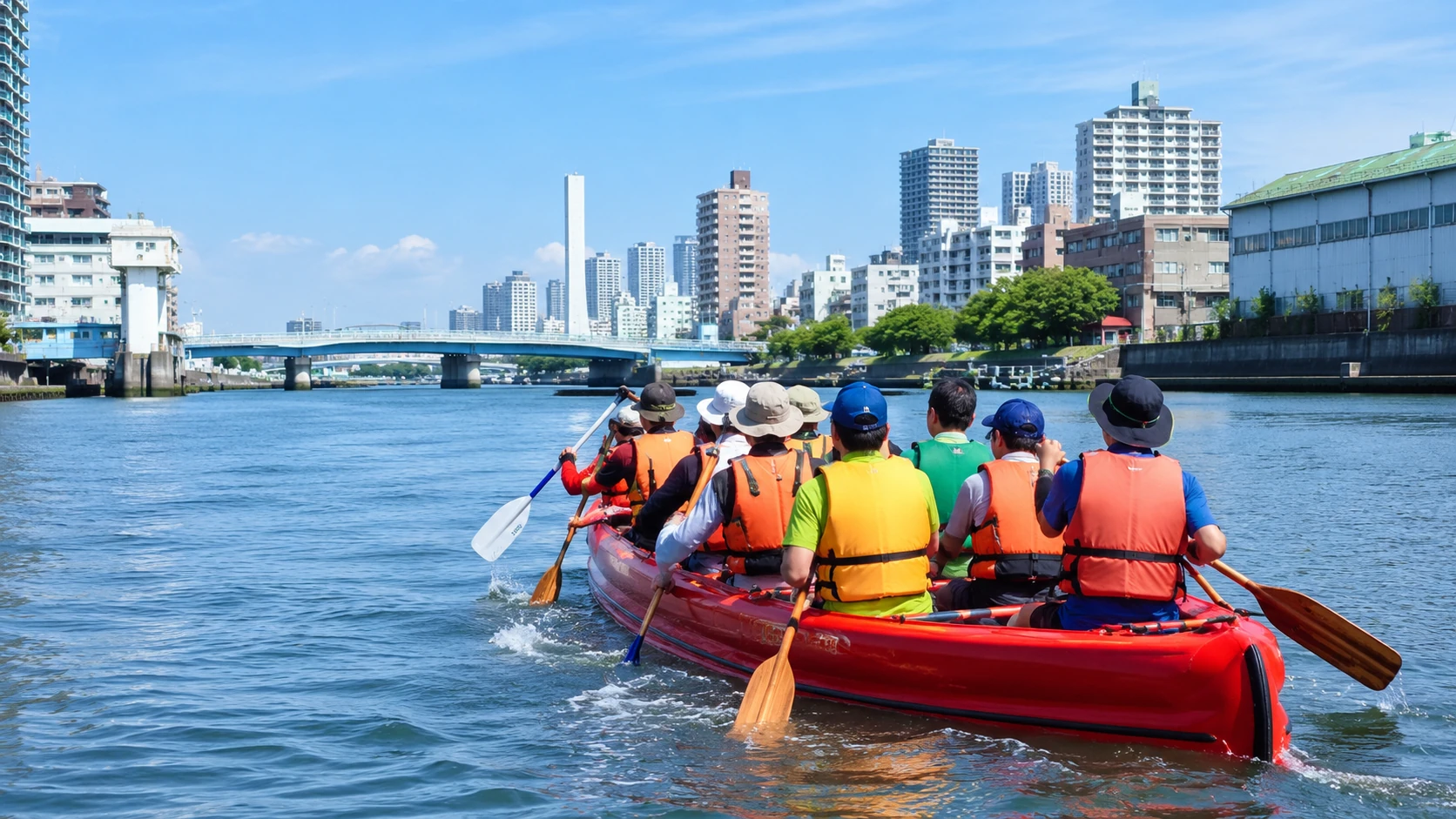 東京の運河Eボートツーリング